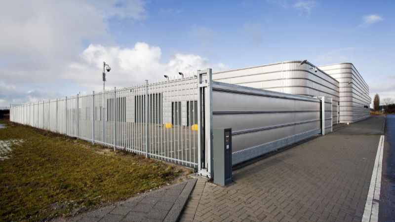 Secure metal industrial building